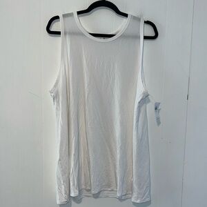 NWT Old Navy Women’s White Tank Tunic Sleeveless A111